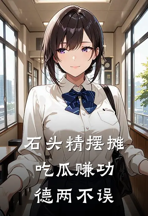 石头精摆摊，吃瓜赚功德两不误